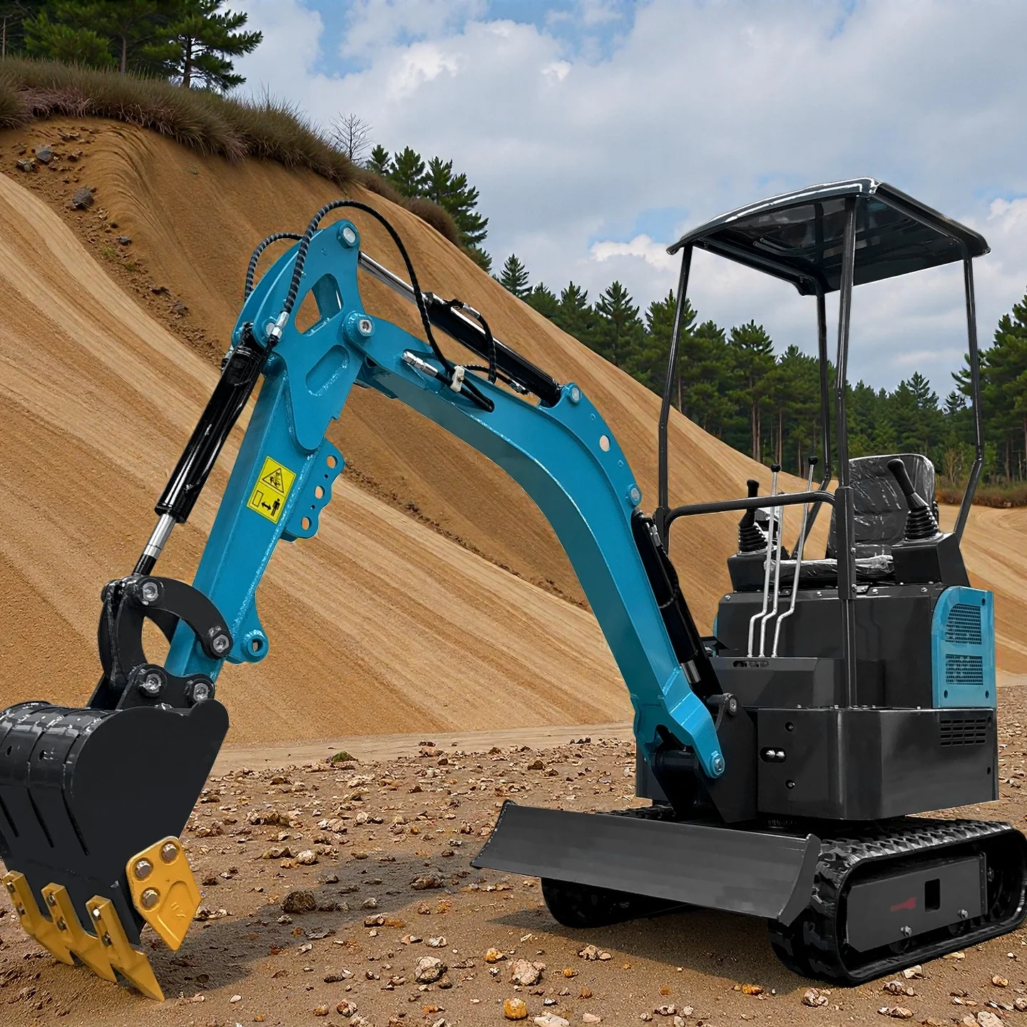 Mini Excavadora 1,2 T · Chasis Reforzado — miniatura 2