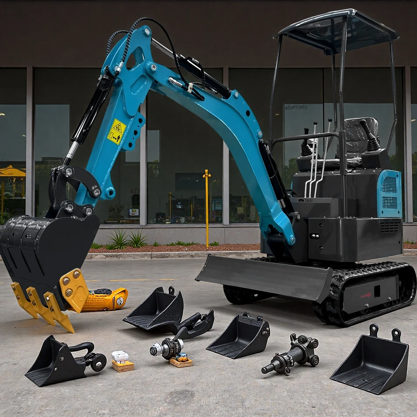 Mini Excavadora 1,2 T · Chasis Reforzado — miniatura 3